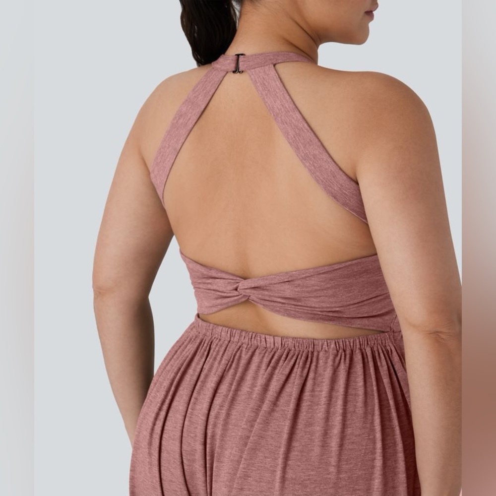 Halara Harem Casual Jumpsuit with Pocket-Easy Peezy Edition Size L NWT - Picture 4 of 12